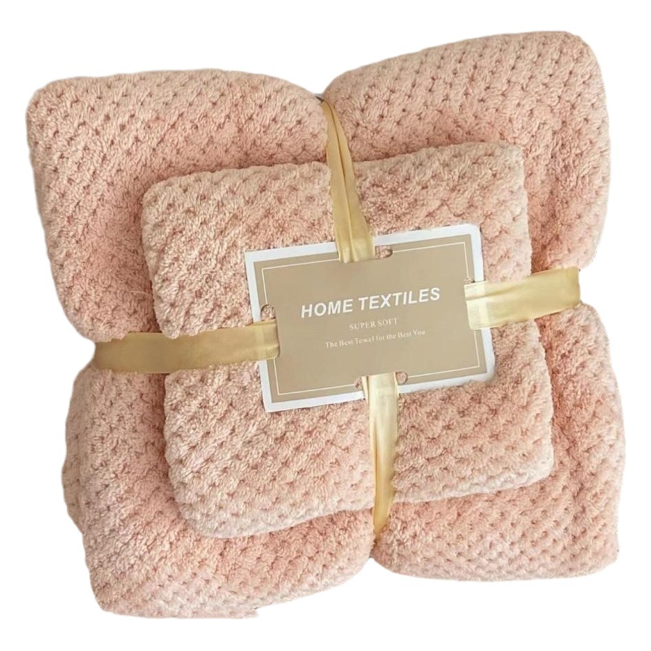 Bath towel towel two-piece extra large thick absorbent bath towel suit students can wear wrapped bath towel pure cotton