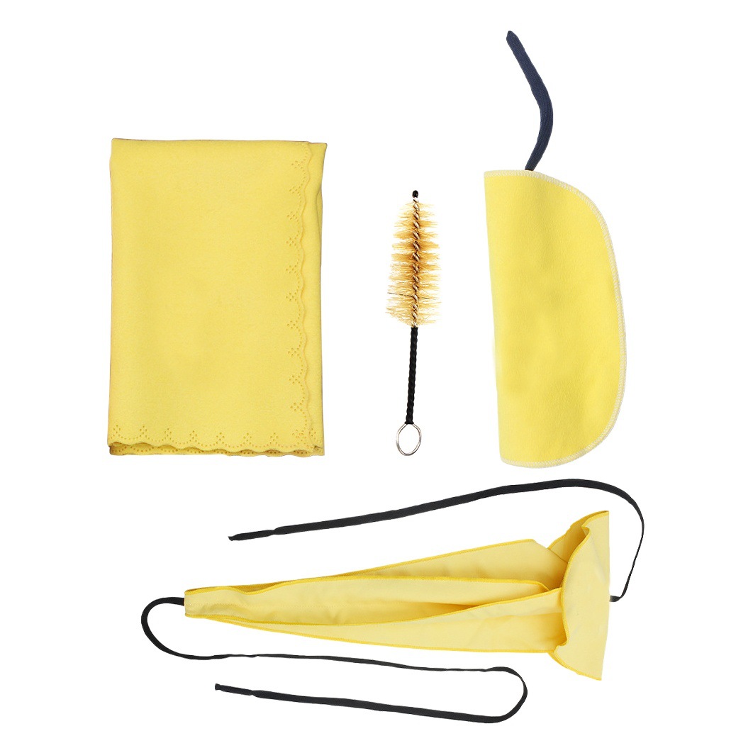 Saxophone inner cleaning 4-piece set of three-dimensional cloth cloth cloth cloth cleaning cloth flute head brush musical instrument maintenance supplies