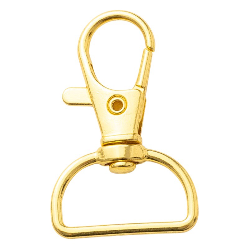 Hardware dog buckle lobster buckle D tail key chain zinc alloy luggage hook metal buckle webbing brand buckle wholesale