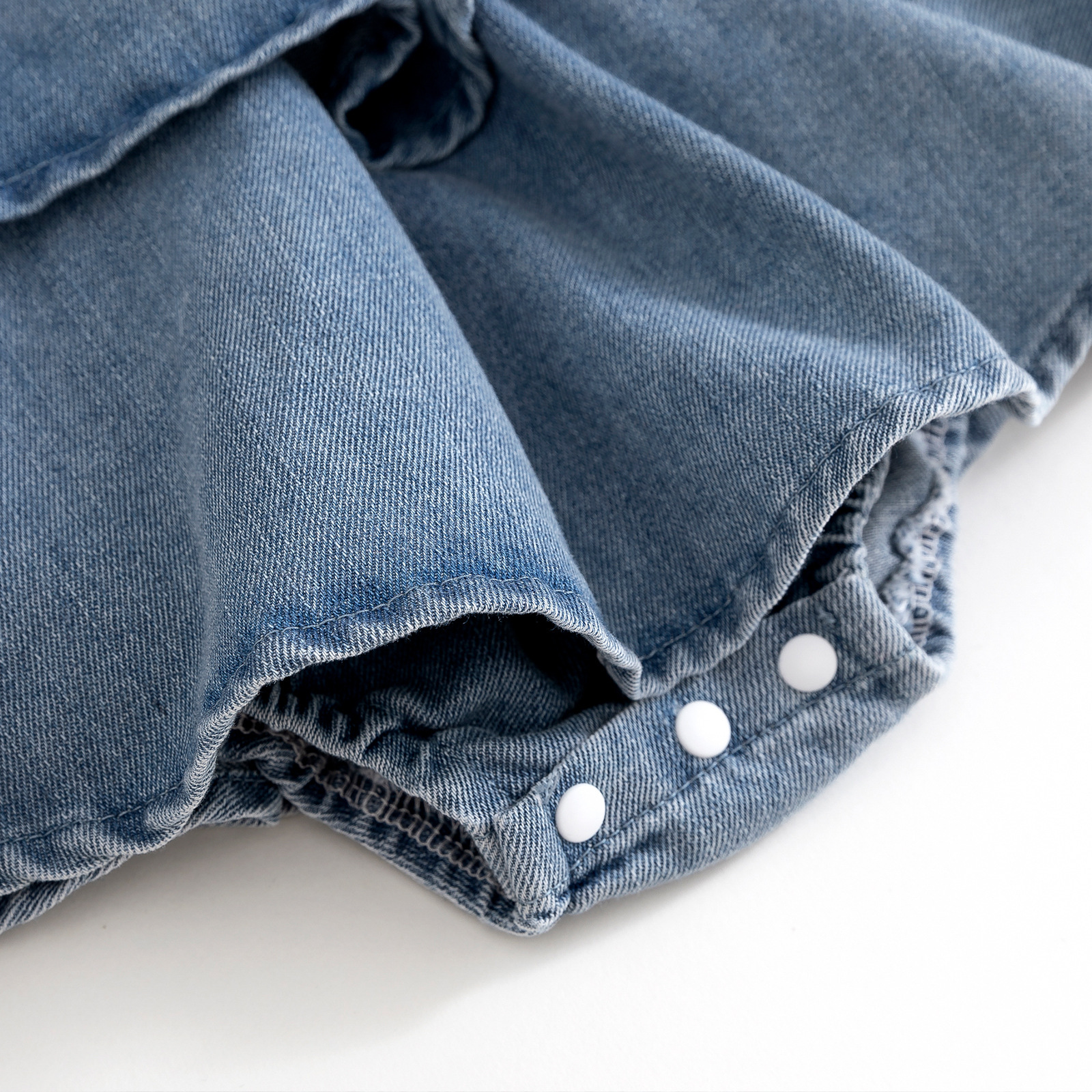 Picture of Cross-border summer new baby girl baby strawberry strap Denim cute ha skirt dress