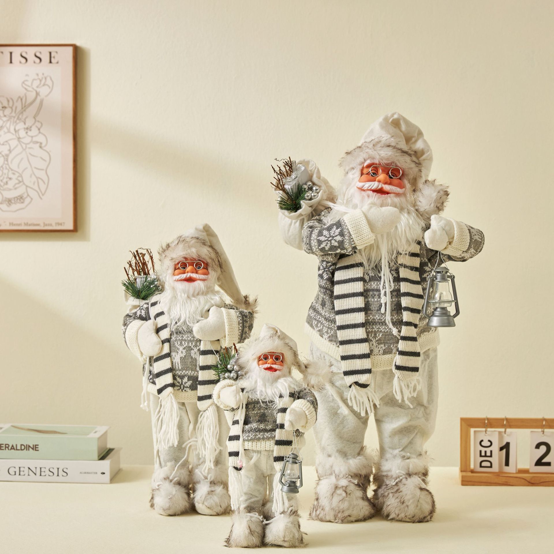 Xintean Santa Claus Ornament Nordic Style Lantern Doll Christmas Gift Christmas Toy Cross-Border New Product