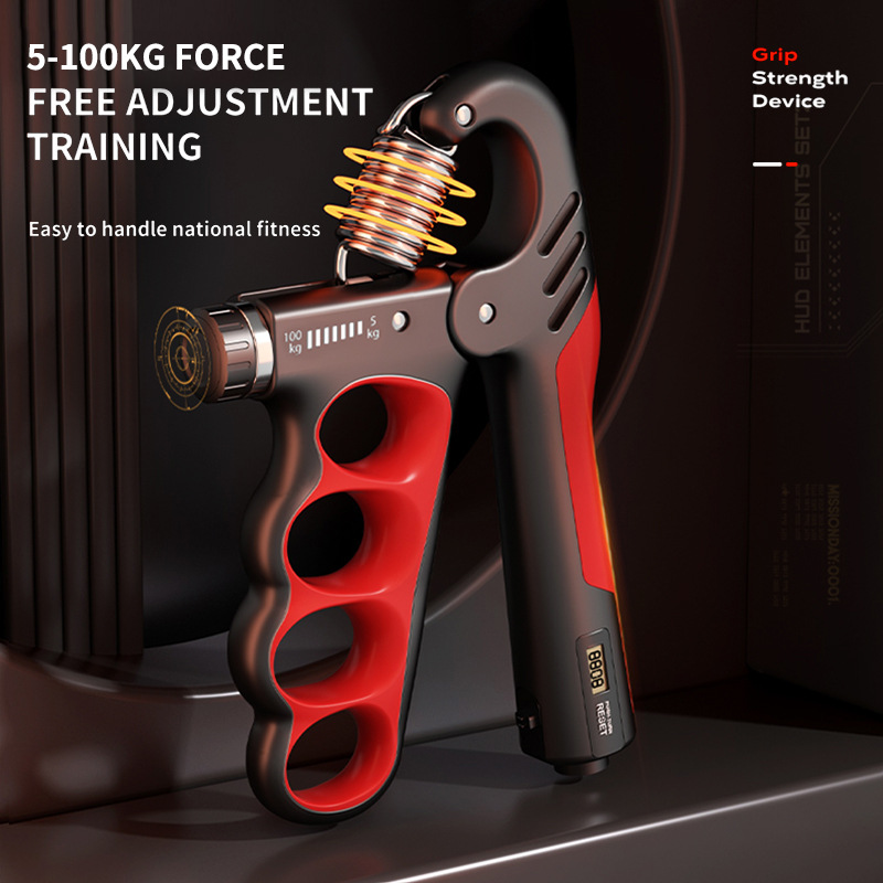 Picture of Electronic counting grip arm strength fitness device rehabilitation training trainer five finger grip wholesale