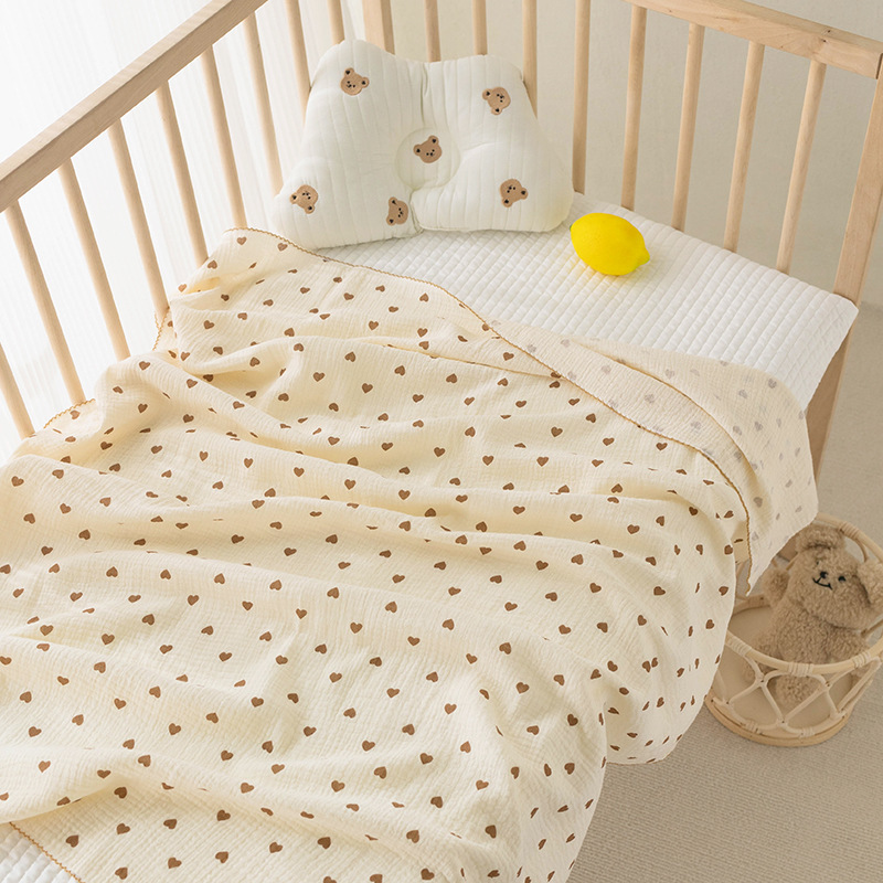 Picture of Newborn Cartoon Bag Single and Double Gauze Bath Towel Baby Four-Layer Cotton Yarn Bag Baby Blanket Children's Bag Towel