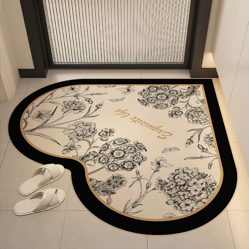 Picture of Cross-border Wholesale Diatom Mud Floor Mat Bathroom Absorbent Foot Mat Simple Dirty Resistant Anti-skid Mat Household Kitchen Tianjin Floor Mat