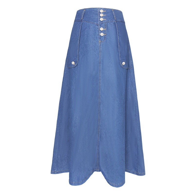 European and American Foreign Trade Women's Skirt Amazon AliExpress 2025 Loose Fashion Over-the-Knee Skirt Casual Long Skirt