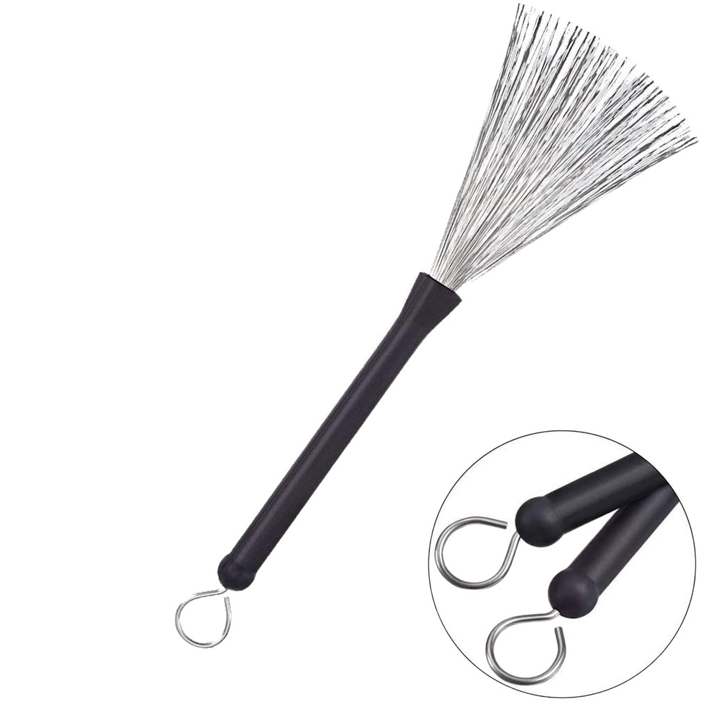 Drum Set Steel Wire Brush Drum Brush Drum Stick 5A Drum Stick 19 Bundles Drum Stick Cashmere Bag Set Musical Instrument Accessories