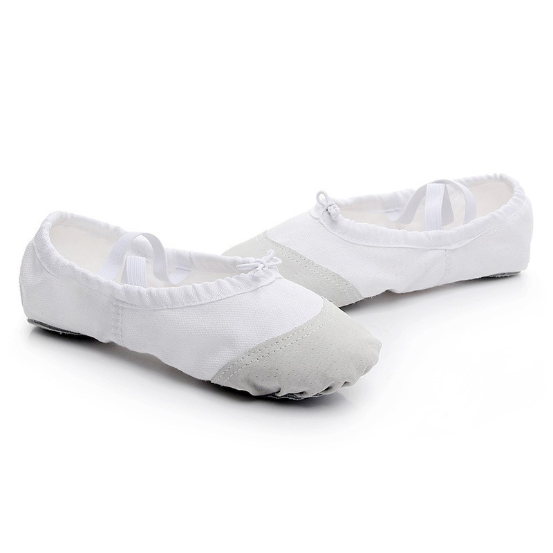 Picture of Children's Meat Pink Dancing Shoes Lace-up Free Dancing Shoes Adult Cat Claw Soft-soled Shoes Canvas Practice Shoes Ballet Shoes