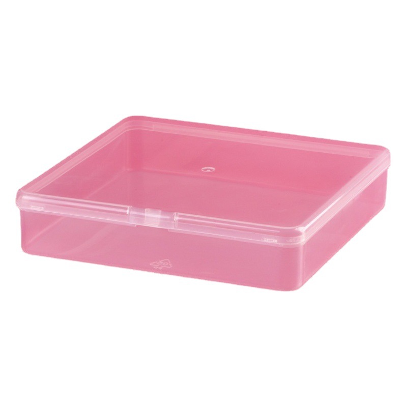 Square pp box with lid plastic transparent packing box underwear parts accessories organizing box tool storage box
