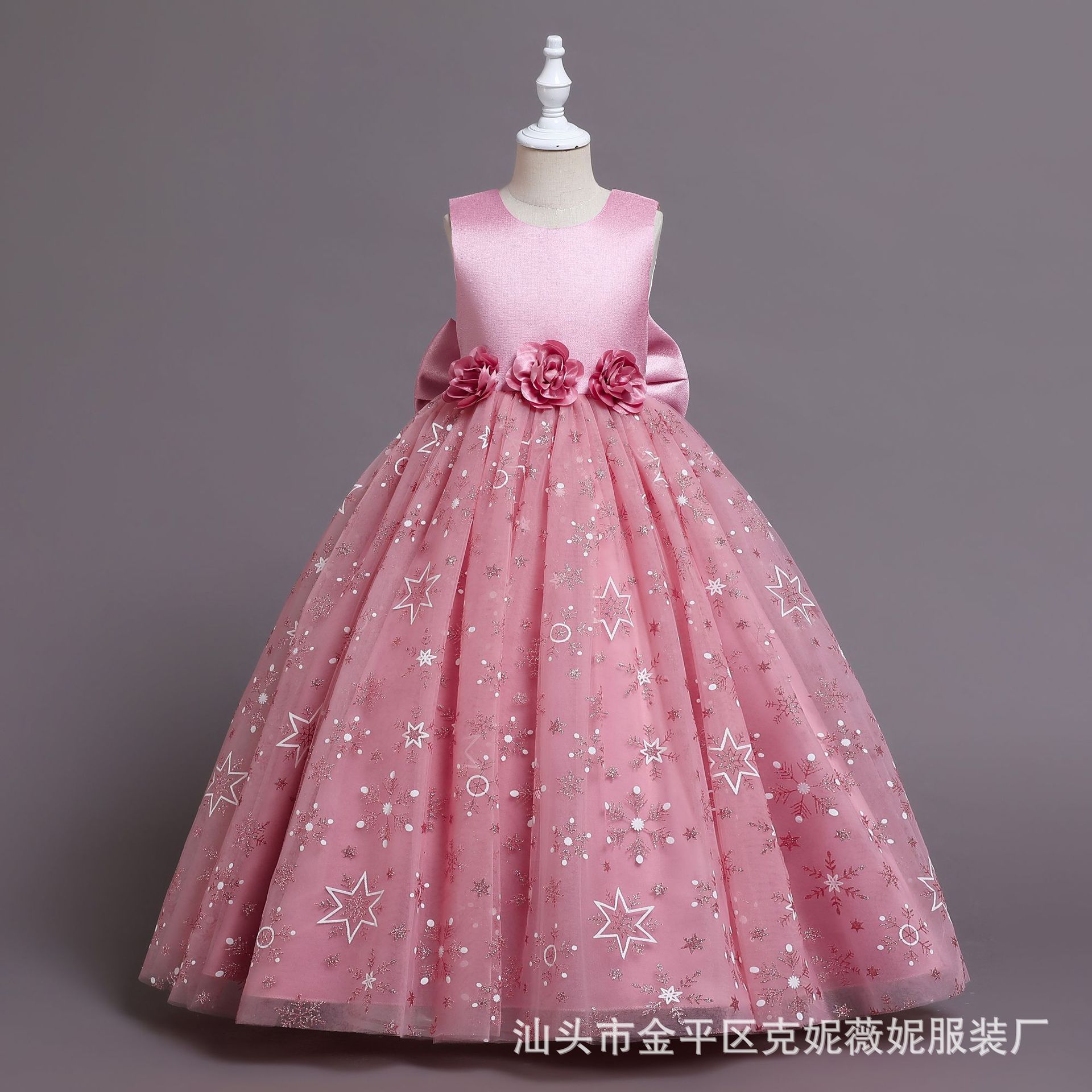 Picture of Amazon Explosions dress Girls Summer Dress Girls Princess Skirt Pontoon Skirt Big Children dress Children's Wear Wholesale