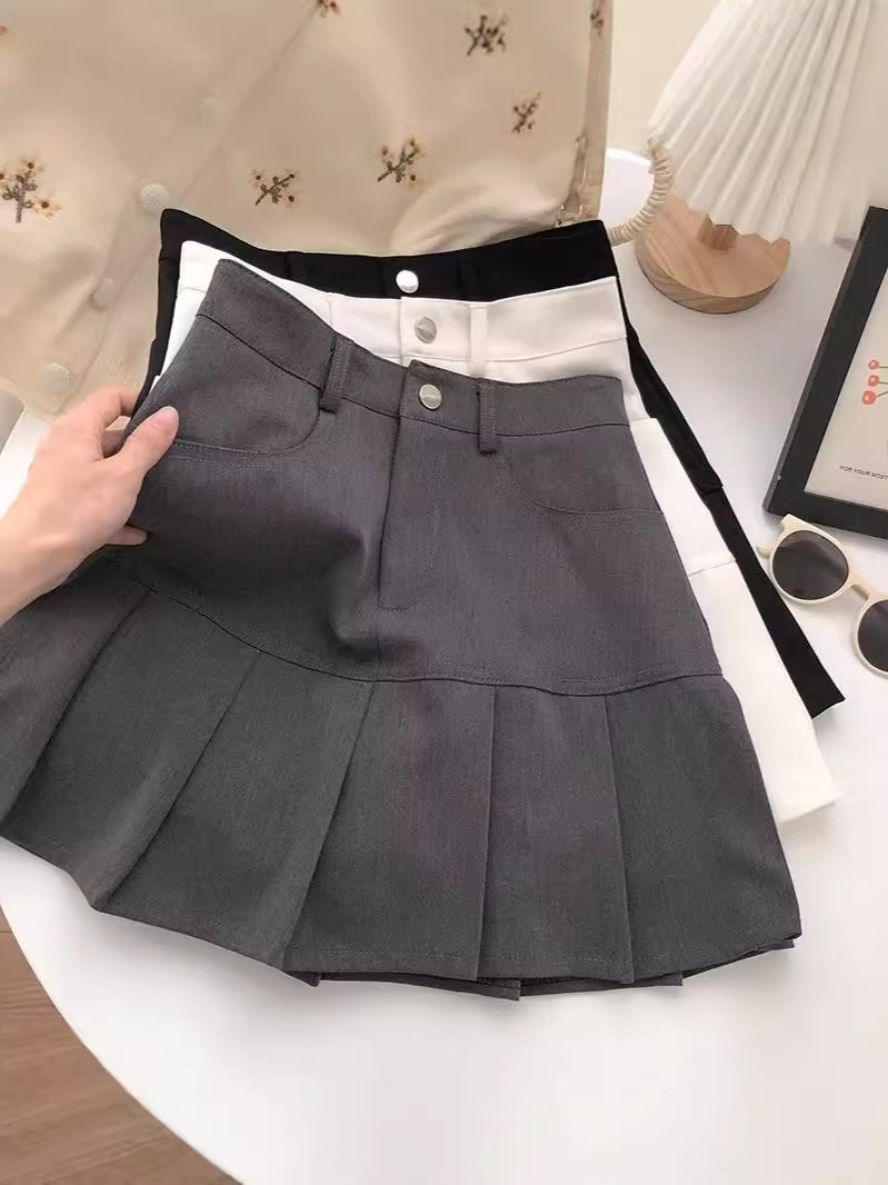 Pleated Skirt Women's 2024 New Autumn Design Sense College Style JK Short Skirt Small A- line Korean Style Skirt