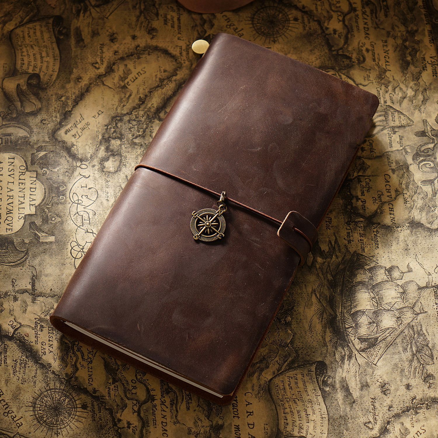 Picture of Travel Notebook Notebook Cowhide Genuine Leather Diary Retro Notepad Creative Record Tn Spot Wholesale