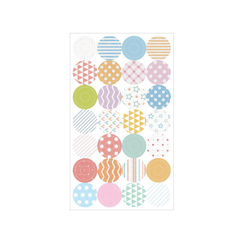 Picture of Donut Loose-leaf Paper Hole Patch Loose-leaf Repair Transparent Paste Protective Paper A5A6A7 Universal Ring Sticker