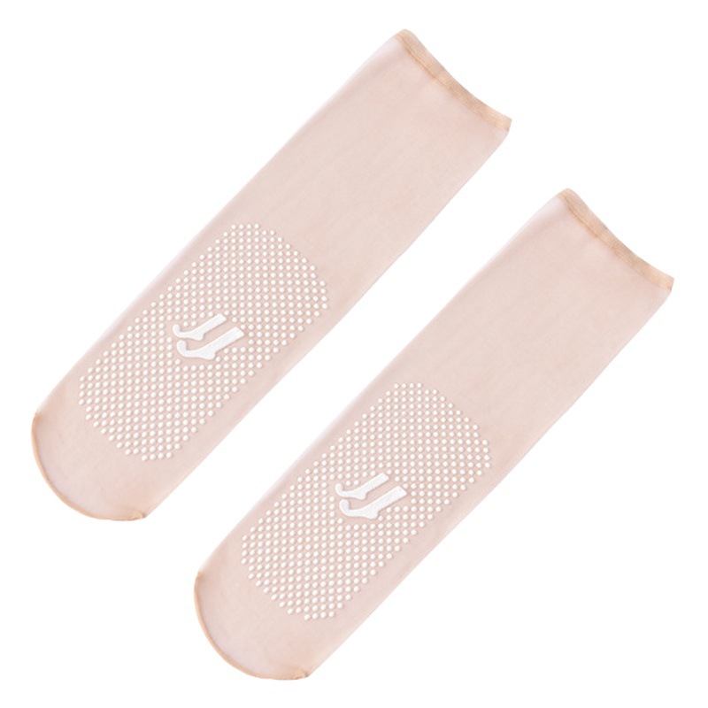 Steel Mask Socks Crystal Socks Anti-hook Silk Socks Thin Wear-resistant and Wear-resistant Fleshy Massage Short Silk Socks with Anti-slip Foot