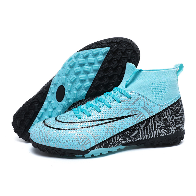 Picture of Football Shoes Children's Training Special Assassin Ronaldo Summer Breathable Non-slip Competition sneaker High-top AG Spike TF