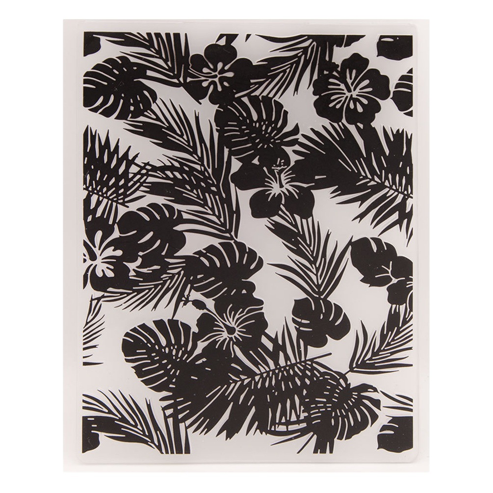 Plastic concave-convex embossing template concave-convex plate embossing molded flower print clip EM322