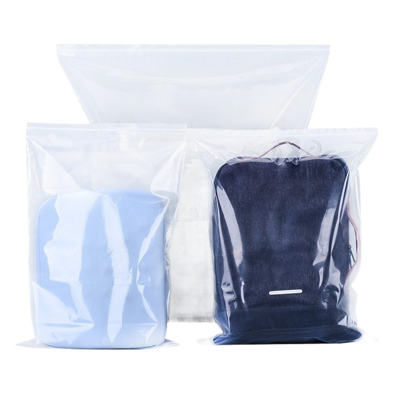 Transparent Extra Large Ziplock Bag Thickeneded Large Clothes Blanket Quilt Storage Bag Plastic Sealed Bag Packaging Bag Wholesale
