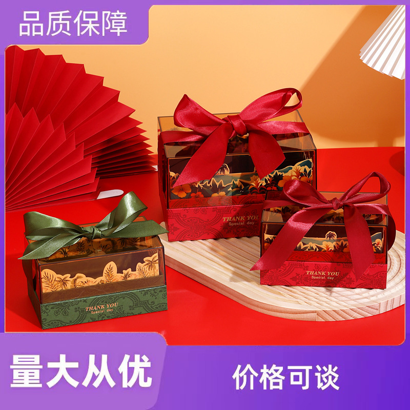 Acrylic gift box high-end gift packaging box wedding bridesmaid gift empty box candy box wholesale