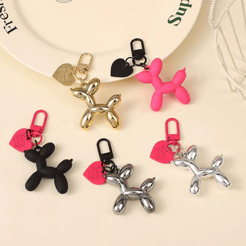 Blow Dog Keychain Couple Keychain Niche Personal Bag Pendant Dark Cool Women Hanging Ornaments Birthday Gift
