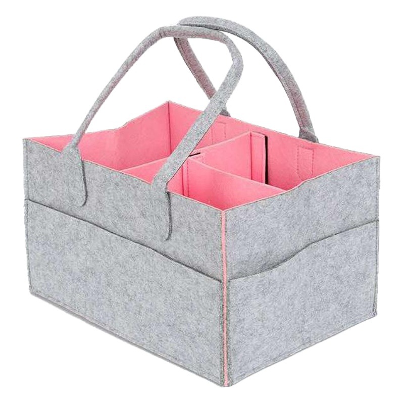 Amazon New felt bag felt storage bag felt diaper bag mummy diaper bag felt cosmetic bag