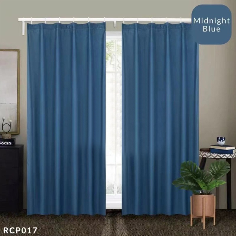 Picture of Cross-Border Southeast Asian Curtain Fabric, Polyester Window Screen, Hook-Style Curtain Fabric, Blackout and Sunshade Wholesale, Modern and Simple