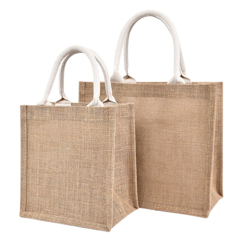 in stock singeing encryption linen bag unprinted linen graffiti bag shopping tote bag good jute tote bag wholesale
