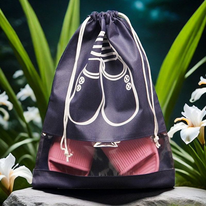 Japanese Shoes Packaging Bag Travel Dustproof Shoes Storage Bag Waterproof Non-woven Shoe Bag Portable Shoe Bag