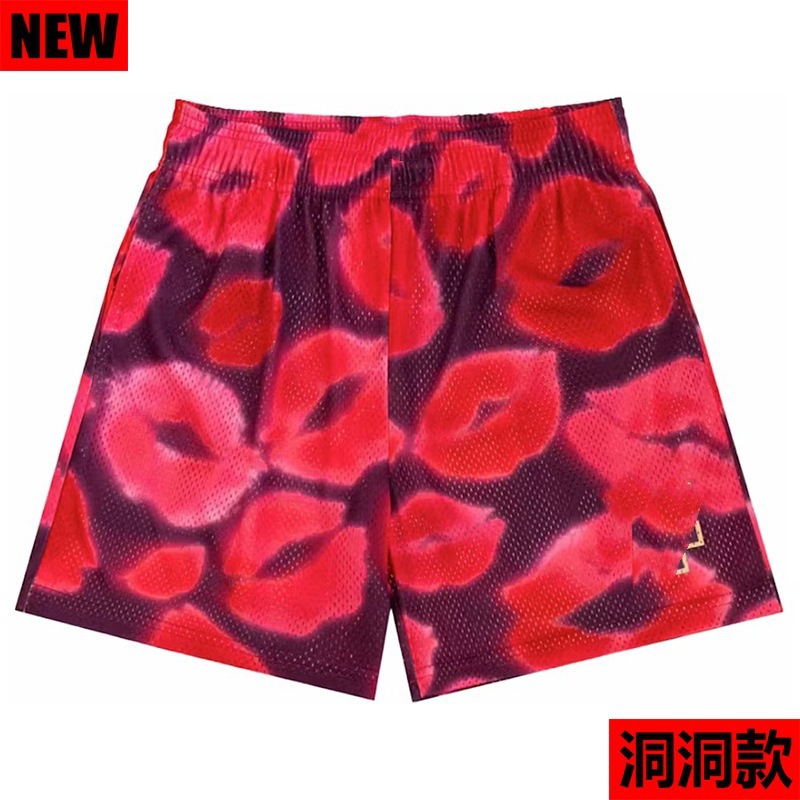 American Sports Shorts for Men and Women, Fitness Summer Quarter Pants, Breathable, Loose, Quick-Drying, Knee-Length Couple Shorts
