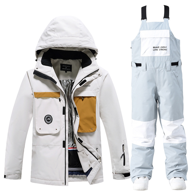 Picture of Women's Ski Suit Men's Winter Outdoor Windproof Waterproof Warm Thickened New Arrival Snowboard Double Ski Suit