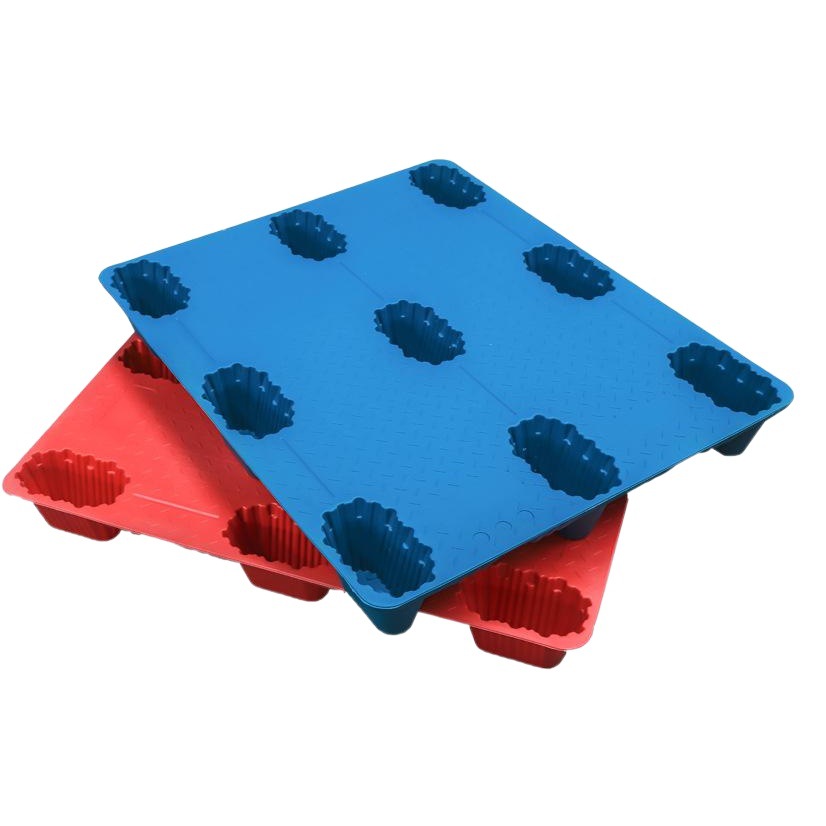 Fulika blow molding nine-legged pallet forklift plastic pallet plastic pallet warehouse moisture-proof logistics pad manufacturer