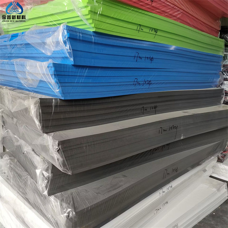 Jinxin produces 38 degrees color EVA Sheet 1*2 meters high density EVA foam sheet EVA high foaming material