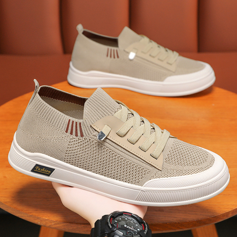 Shoes men's summer 2025 new breathable single-layer shoes solid color casual canvas shoes cross-border generation Korean men's shoes wholesale