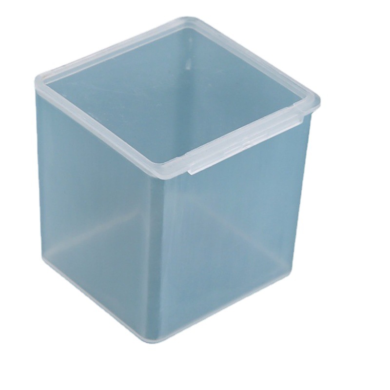 Factory wholesale square box transparent plastic box product original box hardware small storage box PP covered in stock