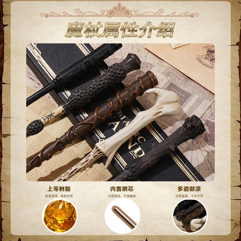 Picture of Spitfire Wand Harry Potter Magic Wand Dumbledore Props Script Killing Halloween Gift Magic Props