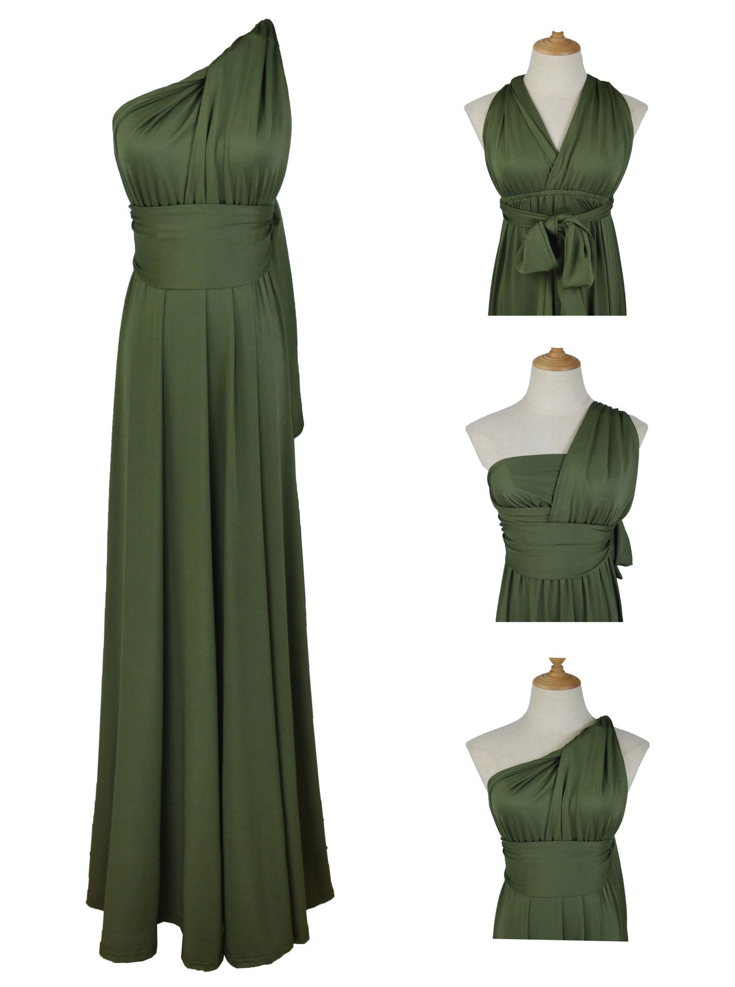 Picture of French Retro High-end Sense Small Multi-wear Strap Large Swing dress Backless Sexy Bridesmaid Dress for Women
