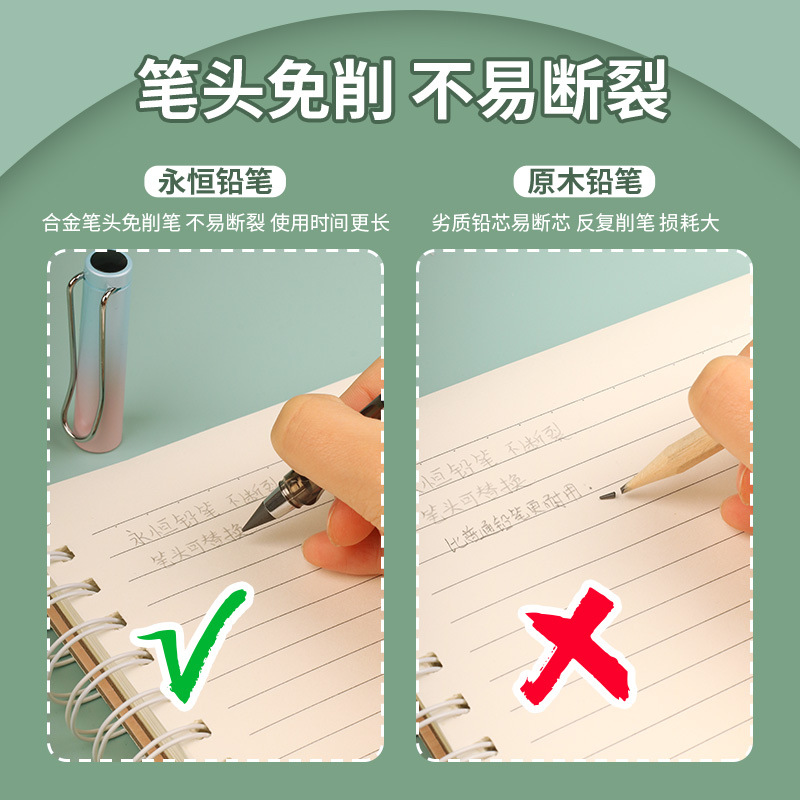 Picture of Wholesale Gradient Color Sharpening-Free Pencil, Ink-Free, Eternal Posture Pencil, Painting and Writing, Erasable and Not Easy to Break Pencil