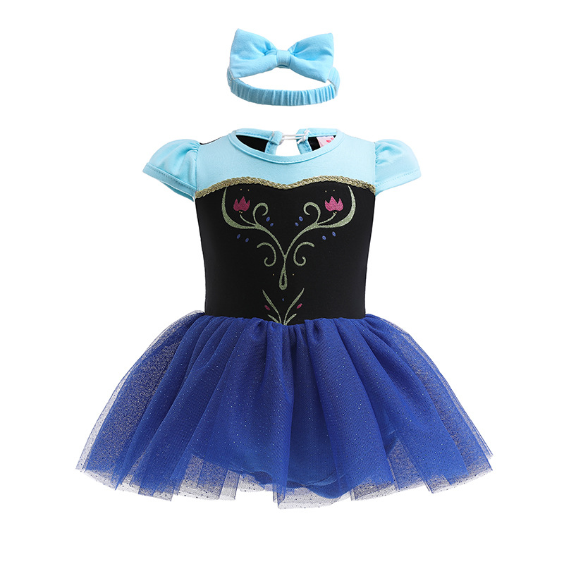 Picture of Halloween Children's Clothing, Short-Sleeved Pullover, Baby Baby Hooded Princess Jumpsuit, Romper Dress