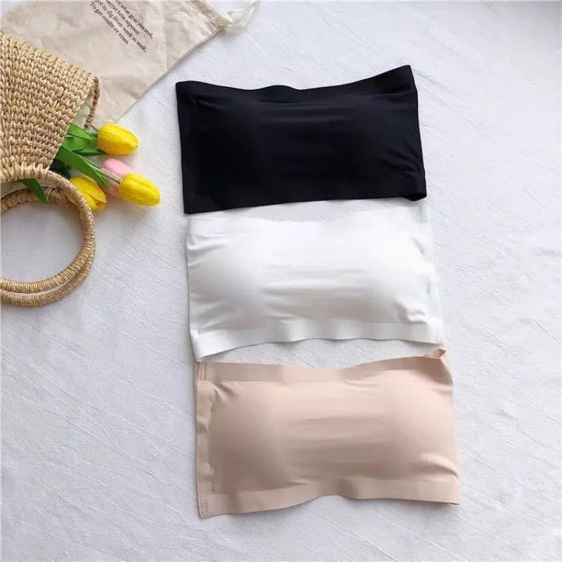 Picture of Cross-border strapless strapless strapless strapless strapless strapless seamless Ice Silk wrap chest breathable anti-running light-breasted non-rimless underwear for women