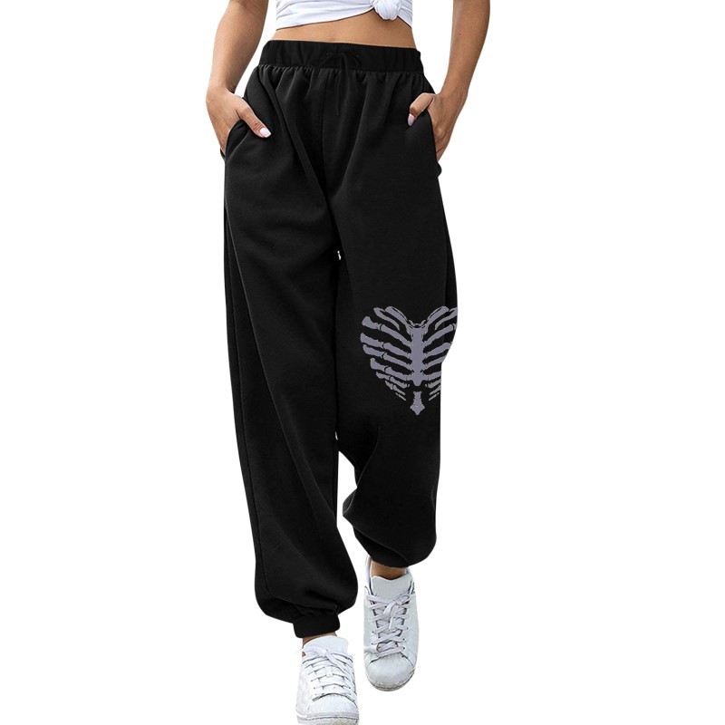 Picture of Amazon Foreign Trade Women's Wear Autumn and Winter New Velvet Sports Casual Pants Women's European and American Large Size Pants Harlan Pants Sweatpants