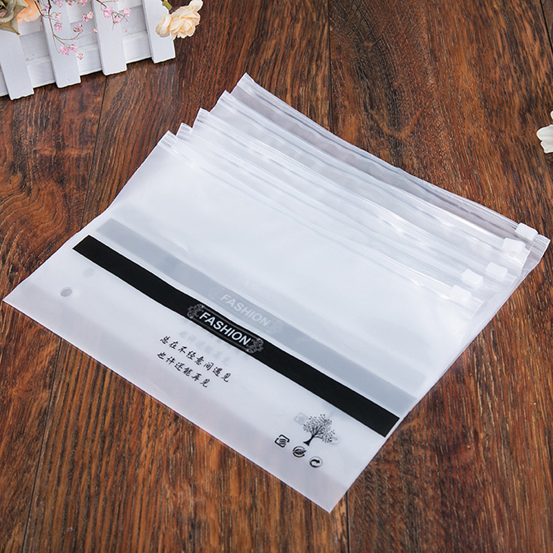 New factory running quantity clothing plastic packaging bag pe transparent zipper bag eva zipper bag customized