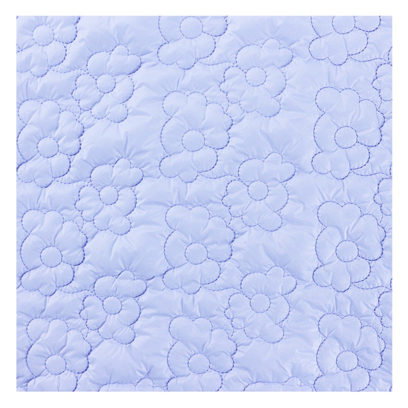 Designer embroidery fabric wholesale polyester embroidery fabric cloud small flower quilting quilted storage Cosmetic Bag Sewing