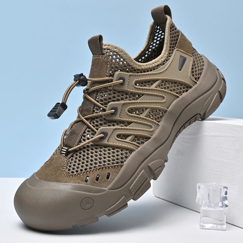2025 New Summer Mesh Men's Shoes, Sports and Casual Shoes, Mesh Soft Sole Mountaineering Outdoor Lightweight Mesh River Tracing Shoes