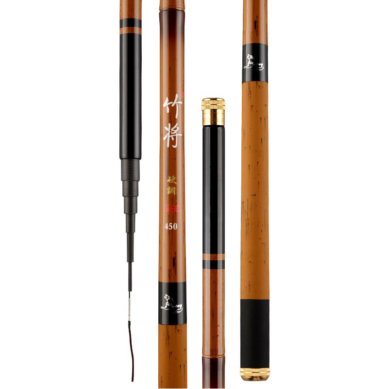 Bamboo will stream Rod short section fishing rod hand Rod carbon fishing rod Ultra Light super hard carp fishing rod manufacturers store