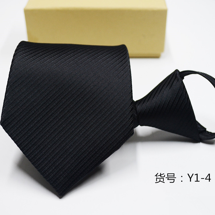 Picture of Men's Easy-To-Pull Casual Zipper Tie New Korean Style Professional Formal Wear Convenient Lazy Tie Ready for Sale