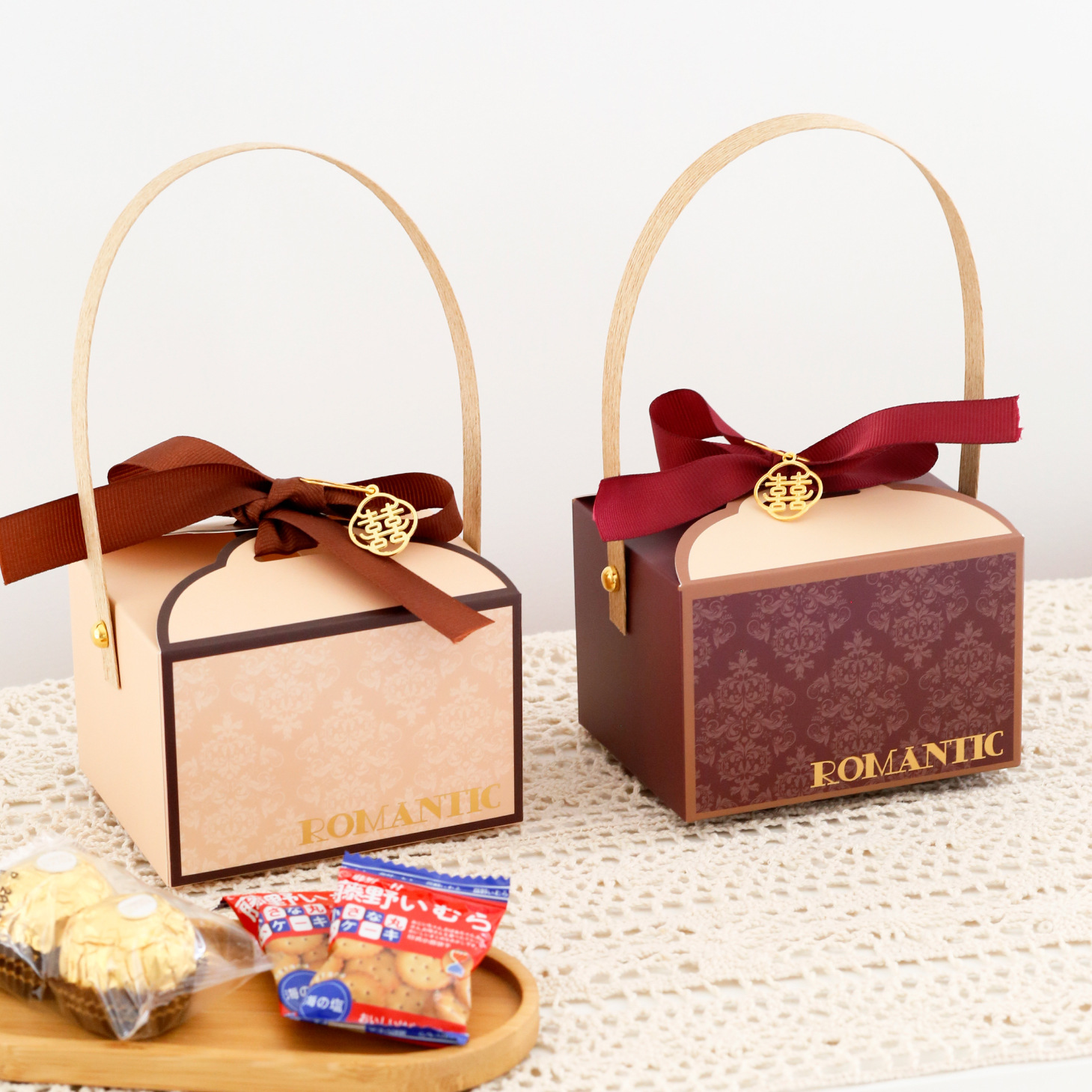 Picture of 2023 European style ins candy box wedding candy box candy bag hand gift return gift empty box