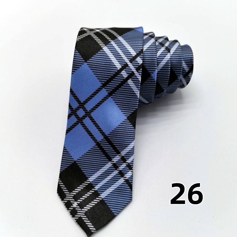 Picture of Ultra-narrow 5cm printed tie leopard print hand-tied unisex casual tie
