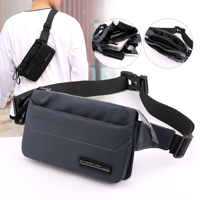 Picture of Factory direct new outdoor sports personal waist bag trend men's chest bag messenger bag multi-functional storage bag