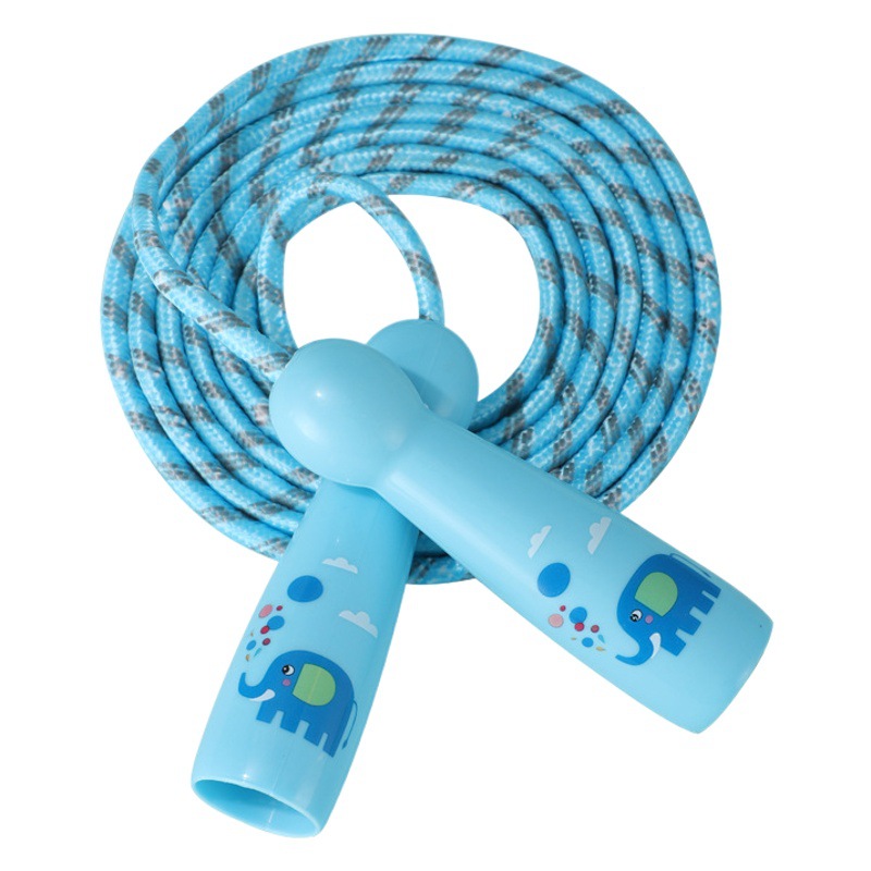 New Cartoon kindergarten children's skipping rope elementary school student pattern skipping rope color non-knotted adjustable skipping rope wholesale