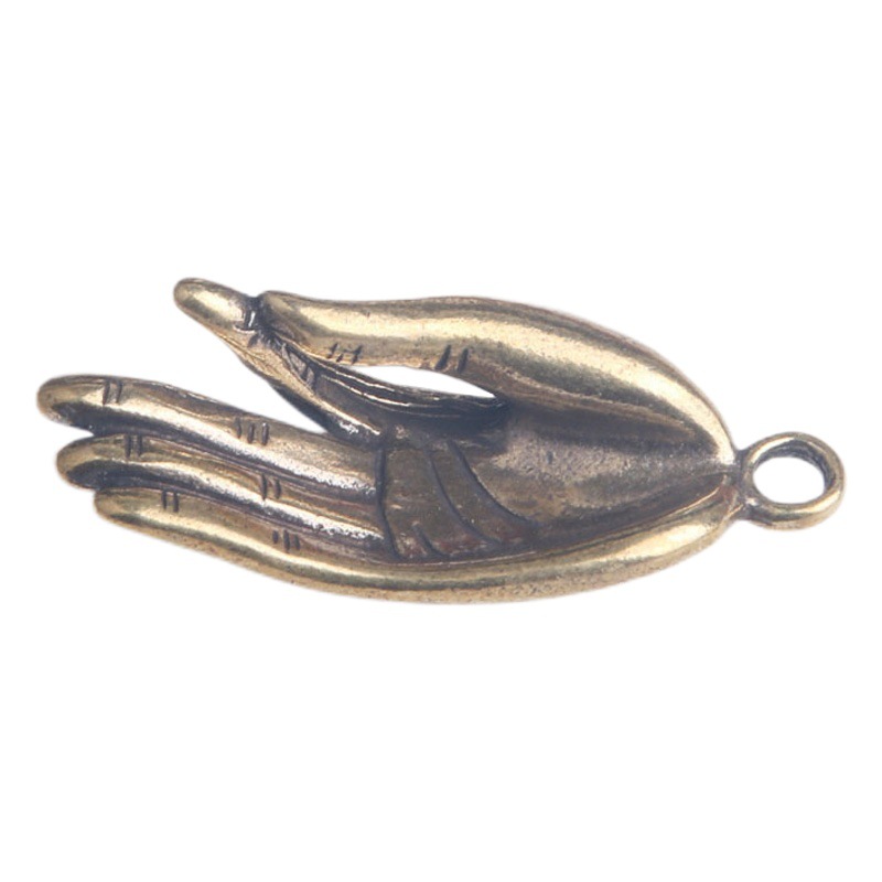 Brass old Zen bergamot creative key chain pendant Nafu Zen pendant stall supply small copper wholesale