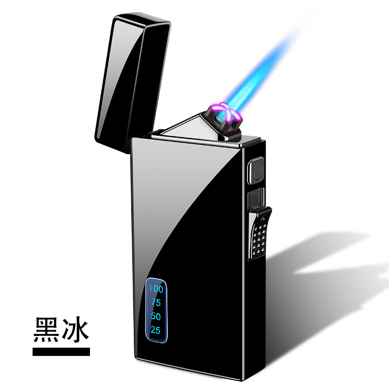 Picture of 2024 New Product Gas and Electricity Dual-Use Windproof USB Rechargeable Lighter Creative Personalized Printed Logo Advertising Manufacturer Wholesale