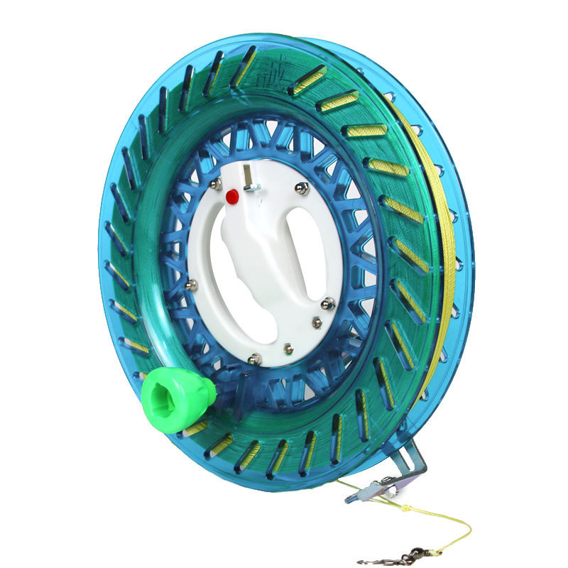 Picture of Kite Reel Crystal Reel Kite Line Wheel Hand-Held Reel Small Red Reel Line Board Flying Reel with Line Wholesale